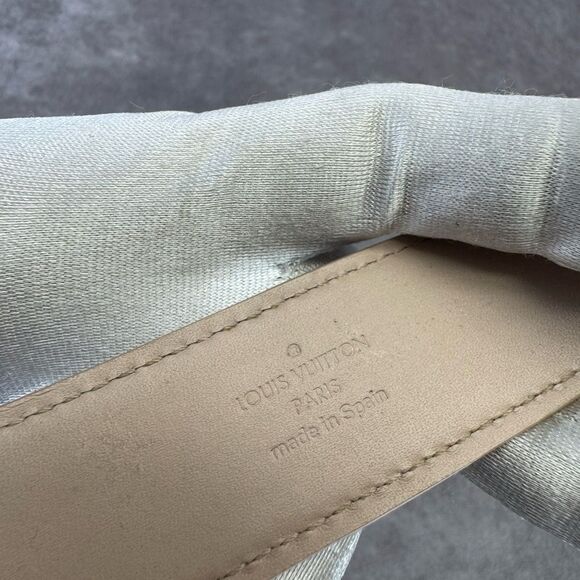 Louis Vuitton Beige Gold Save It Patent Leather Women's Bracelet 17 - Picture 8 of 12